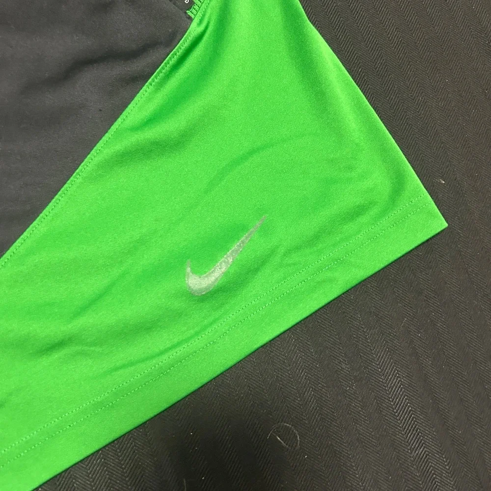 Nike Oregon Ducks Dri-FIT Athletic Shorts Mens Medium Black Green Colorblock